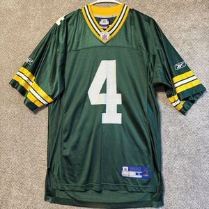 Vintage Reebok Brett Favre Green Bay Packers Jersey Men Size Small 4 NFL 2005